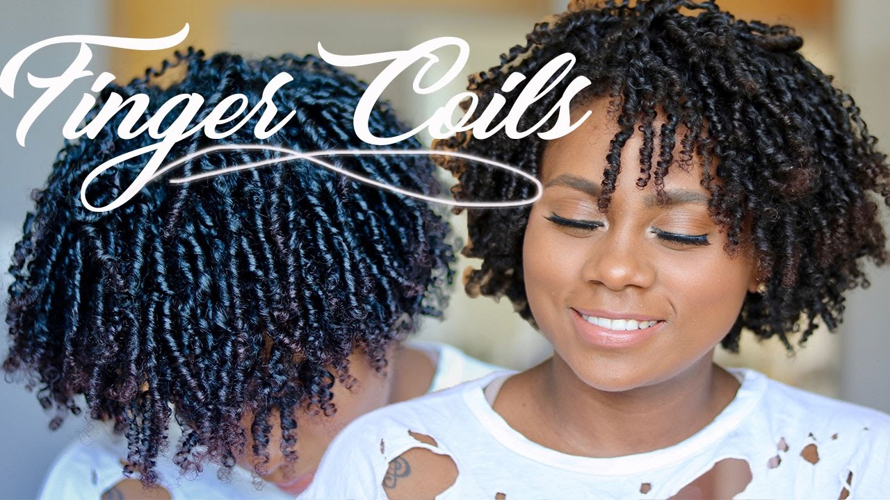 How To: Finger Coils | Natural Hair | Ft Eco Styler Black Castor Oil & Flaxseed Oil Gel