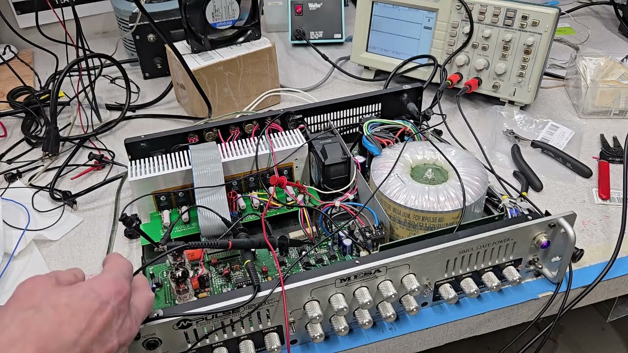 Mesa mpulse600 Repair (Part 4) - Finish board cleanup, reassemble, and test