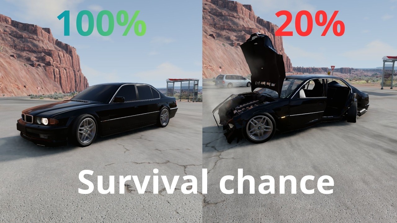 Realistic Survival Chance Crashes #1 | BeamNG.drive