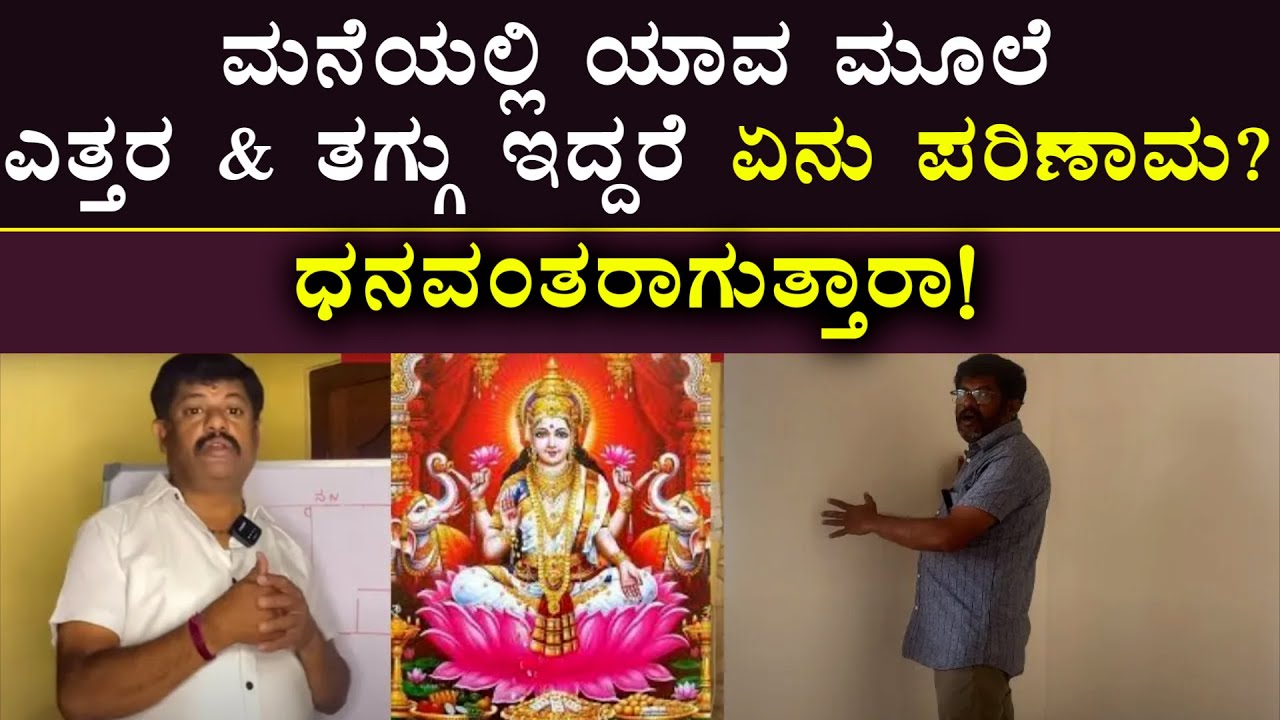 ಮನೆಯಲ್ಲಿ ಯಾವ ಮೂಲೆ ಎತ್ತರ & ತಗ್ಗು ಇದ್ದರೆ ಏನು ಪರಿಣಾಮ ? | House Vastu Kannada | DAIVARADHANE VASTU