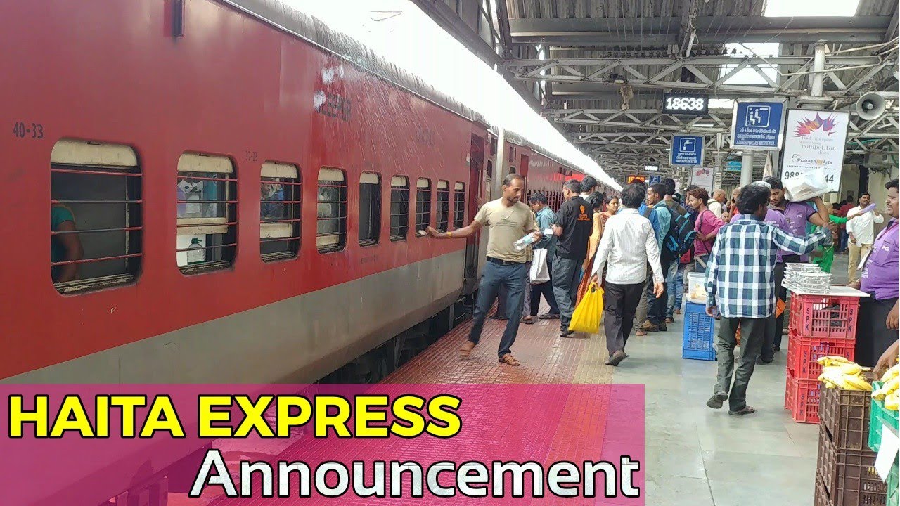 Объявление HATIA EXPRESS Прибытие Отправление Железнодорожный вокзал Виджаявада
