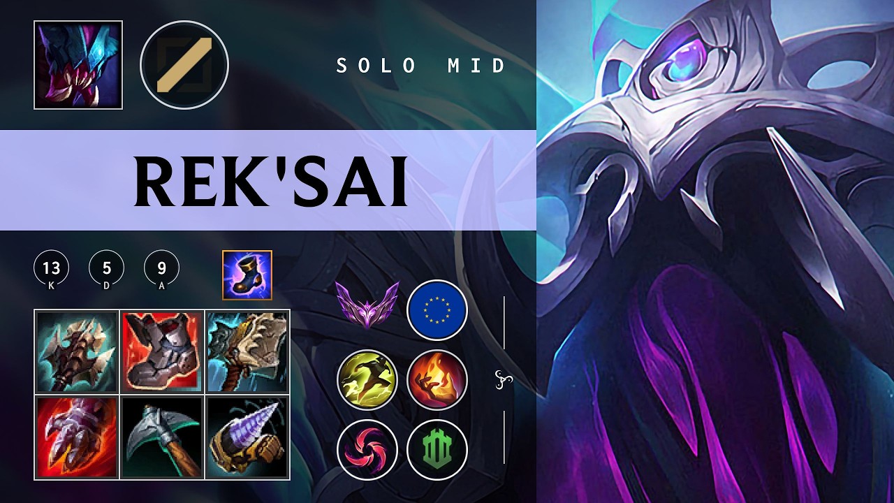 Rek'Sai Mid vs Karma - EUW Master Patch 26.03
