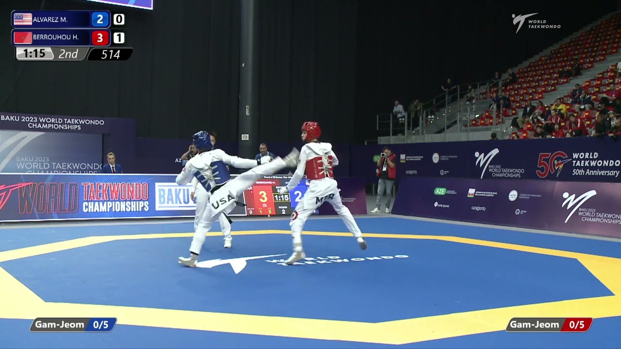 514 R32 Men  54kg USA ALVAREZ M  MAR BERROUHOU H