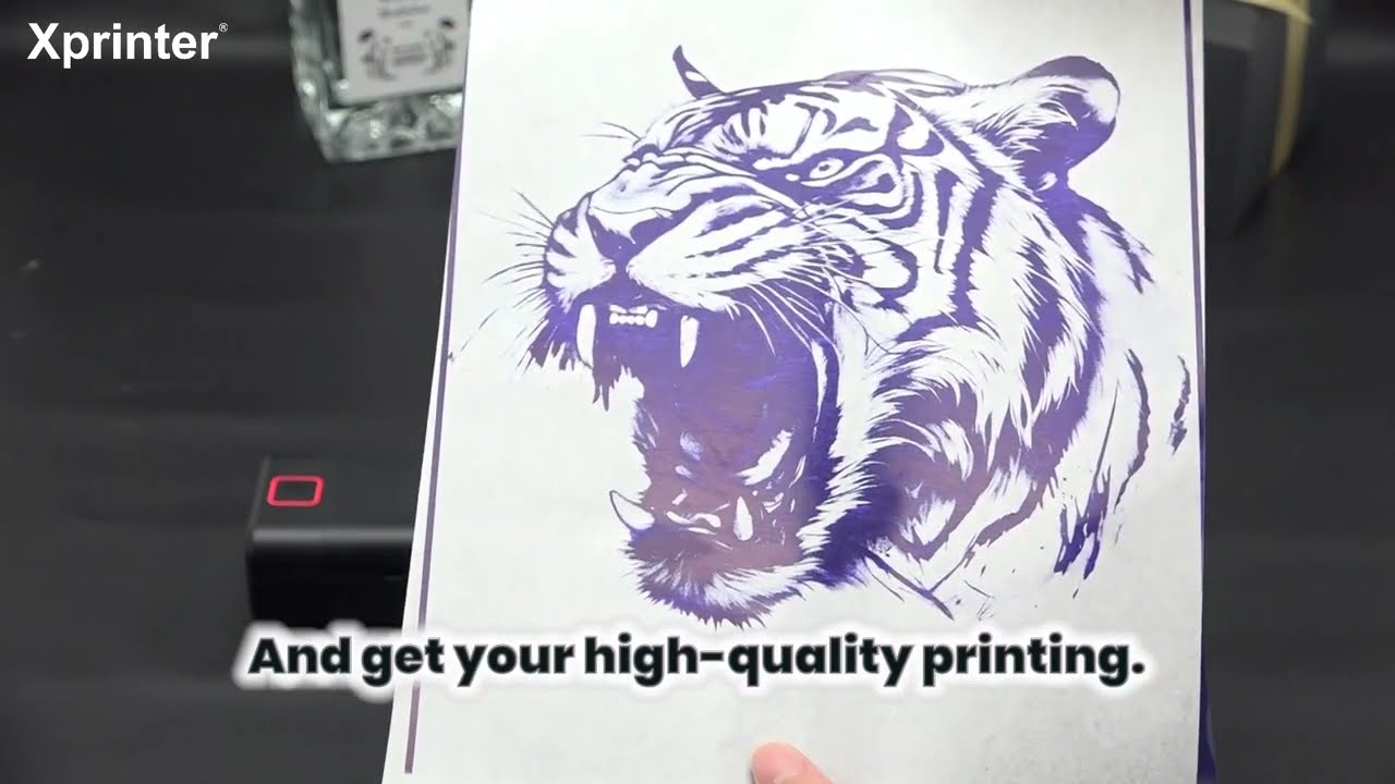 How to use Xprinter P84 Tattoo Stencil Printer 