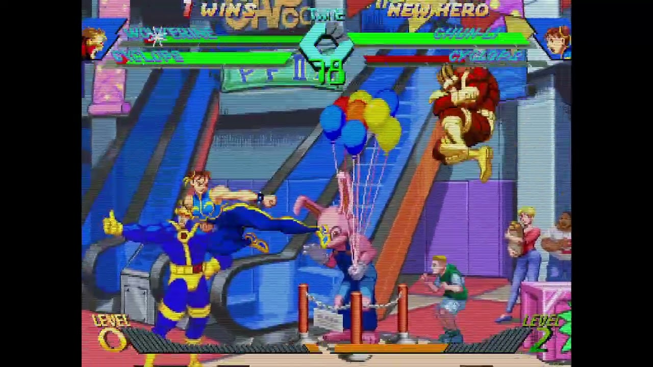 X-Men vs. Street Fighter - Wolverine, Cyclops vs. Chun-Li, Cyclops 5