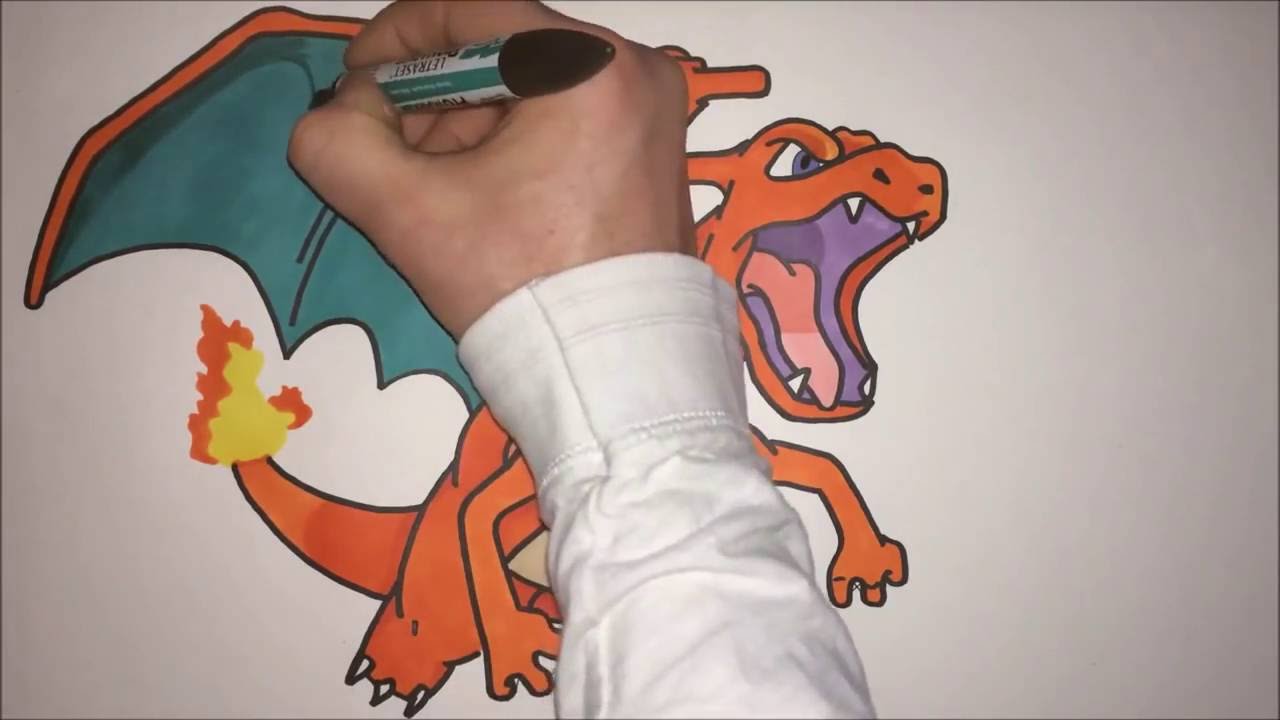 How To Draw Charizard Step By Step (Pokemon)
