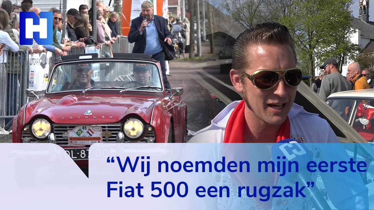 120 oldtimers trekken veel bekijks in Nieuw-Vennep tijdens 25e Venniper Koninginnerit
