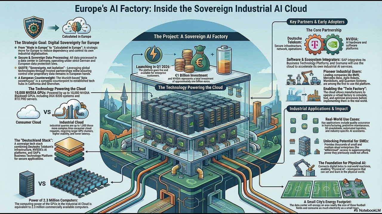 Deutsche Telekom, Siemens and NVIDIA Launch Worlds First Industrial AI Cloud