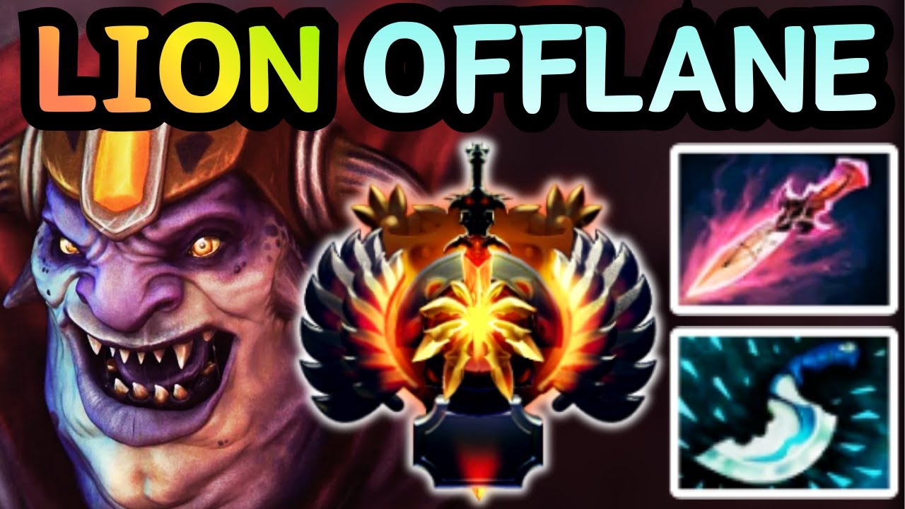 🔥 LION OFFLANE &mdash; INSANE DAMAGE 600 | DOTA 2 GAMEPLAY 🔥