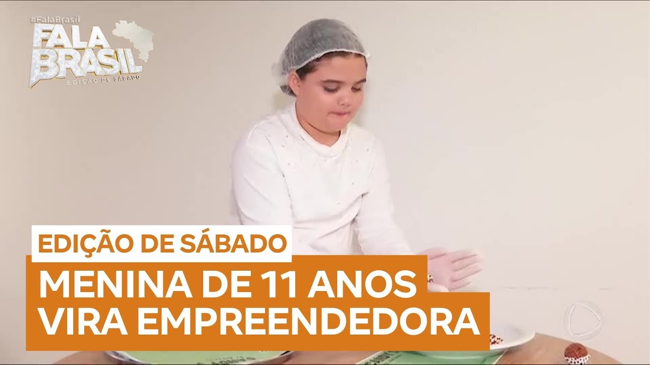 Menina de 11 anos vira empreendedora e vende até 60 doces por dia