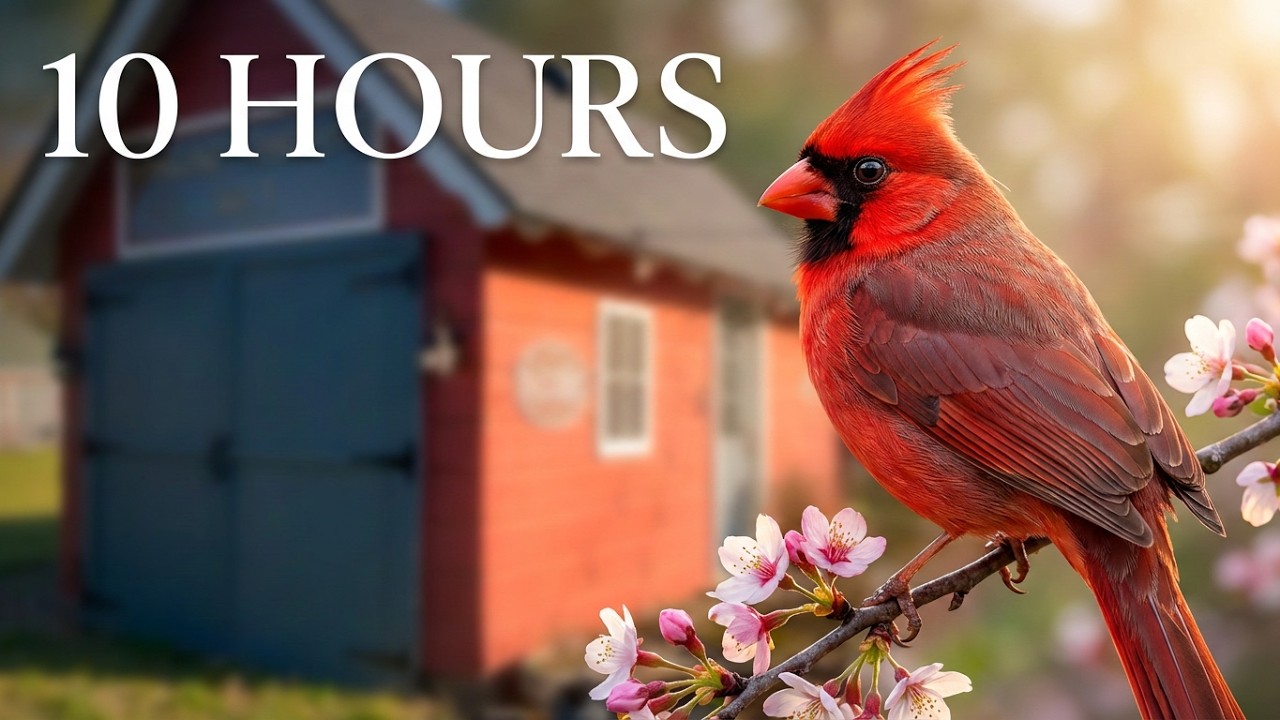 10+ Hours of Pure Serenity: A Quiet Day in the Firehouse Bird Garden 🐦🏡
