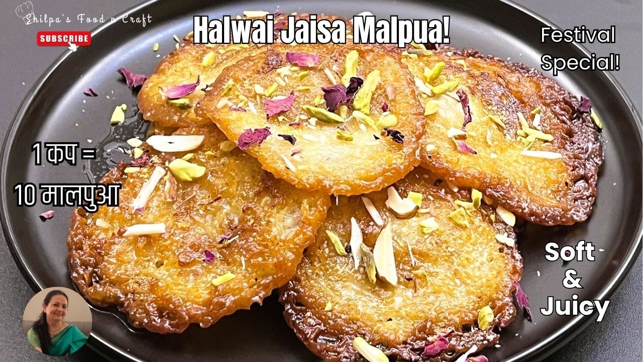 Holi Special Paneer Malpua| Halwai Style Malpua at Home|