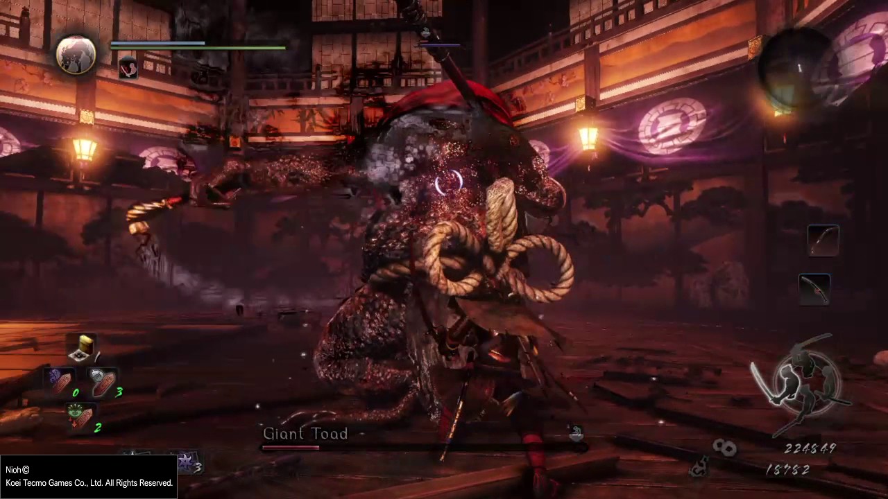 Nioh - Giant Toad Fight