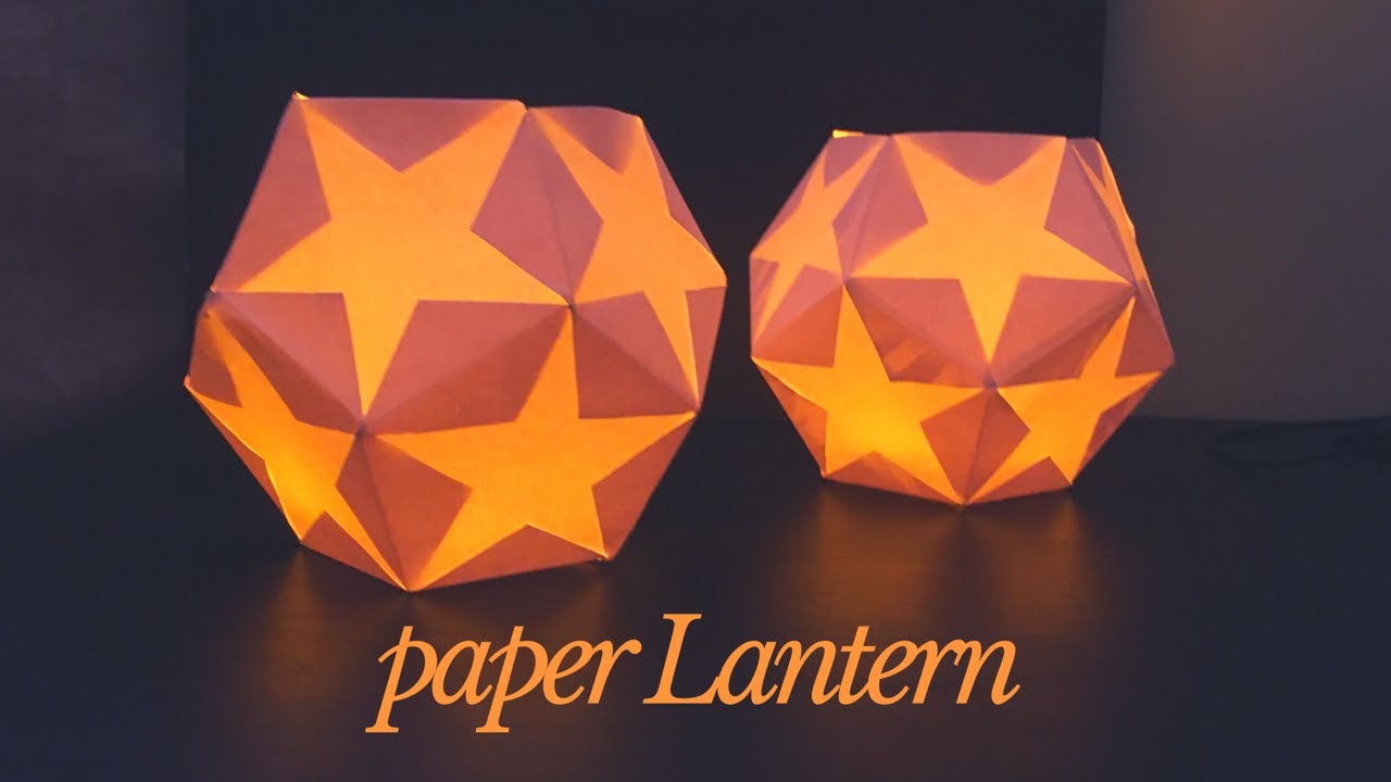 paper Star lanterns diy easy / paper lantern decoration ideas / Christmas Decorations Ideas