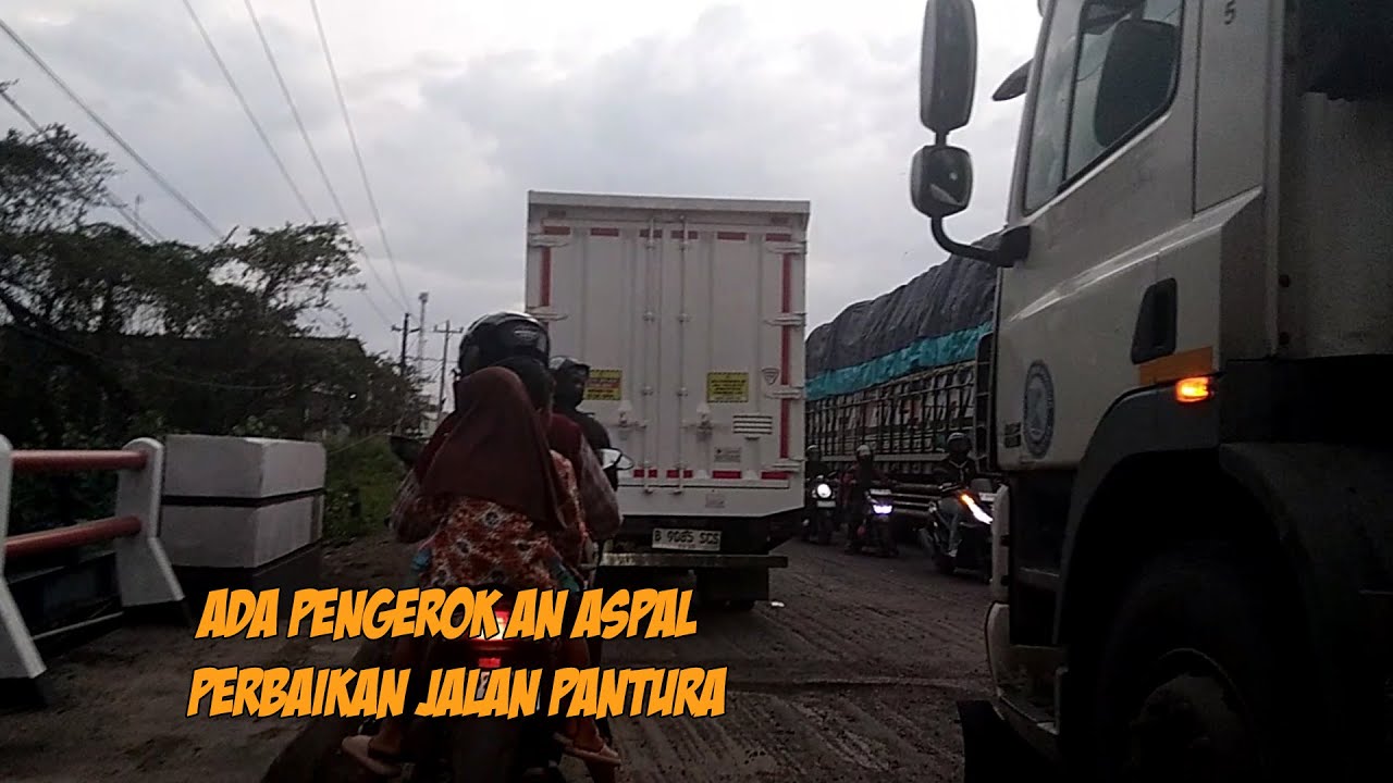 TRUCK TRAILER TRONTON MELAMBAT MACET JALANAN ||PANTURA RAYA ||49 ||RABU PAHING SORE 04 FEBRUARI 2026