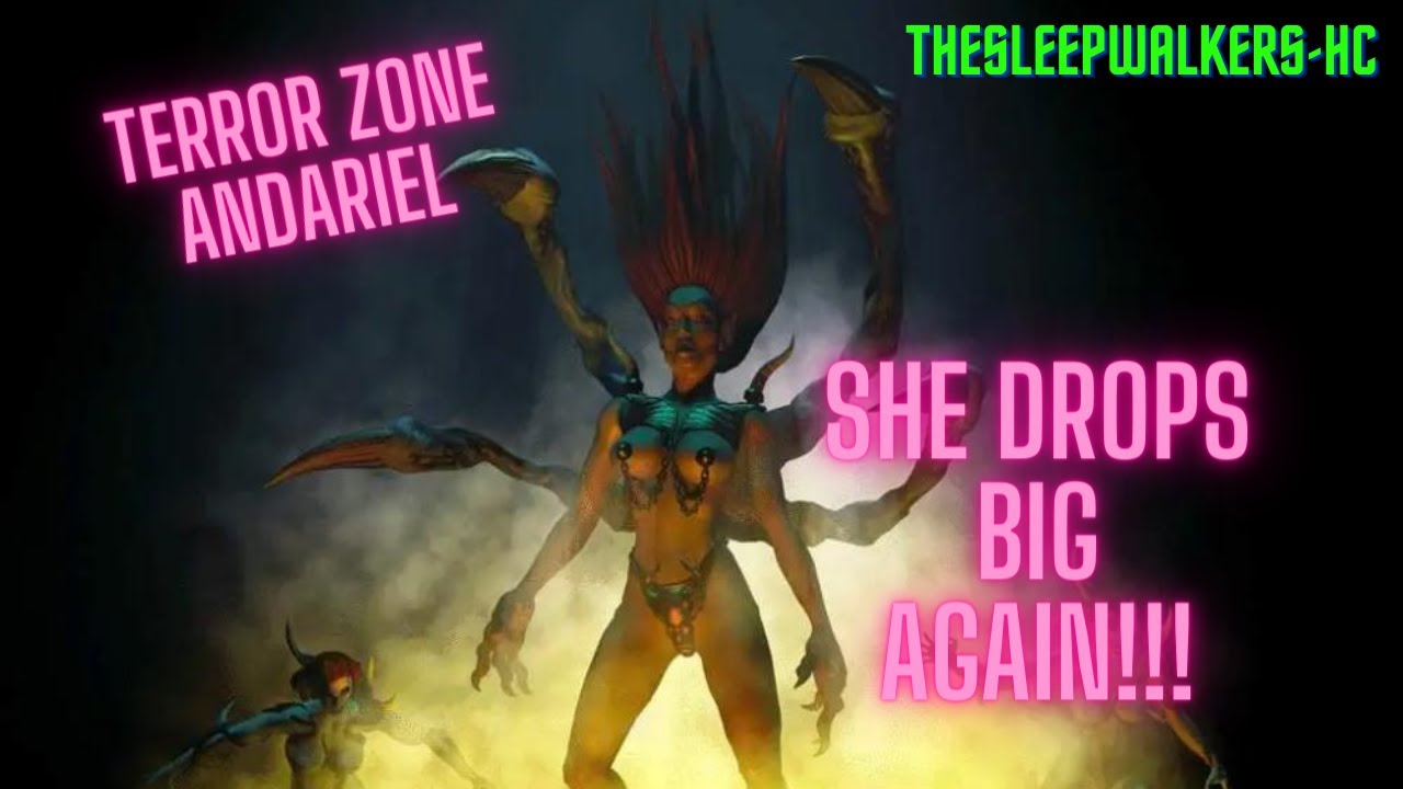 INSANE!!!TERROR ZONE ANDARIEL DROPS MAJOR LOOT AGAIN!!#diablo2resurrected #d2r #viral #epic #twitch
