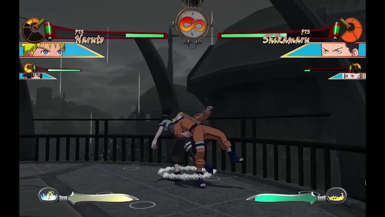 Ultimate Clash of Ninja Demo Dajin(Sasuke & Naruto) vs (Ino & Shikamaru)