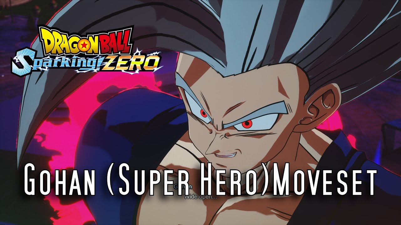 Dragon Ball Sparking ZERO Gohan (Super Hero) Moveset