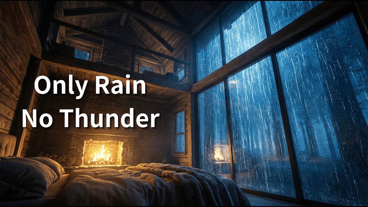 Soft Rain for Sleep 🌙 Gentle Night Rain, No Thunder