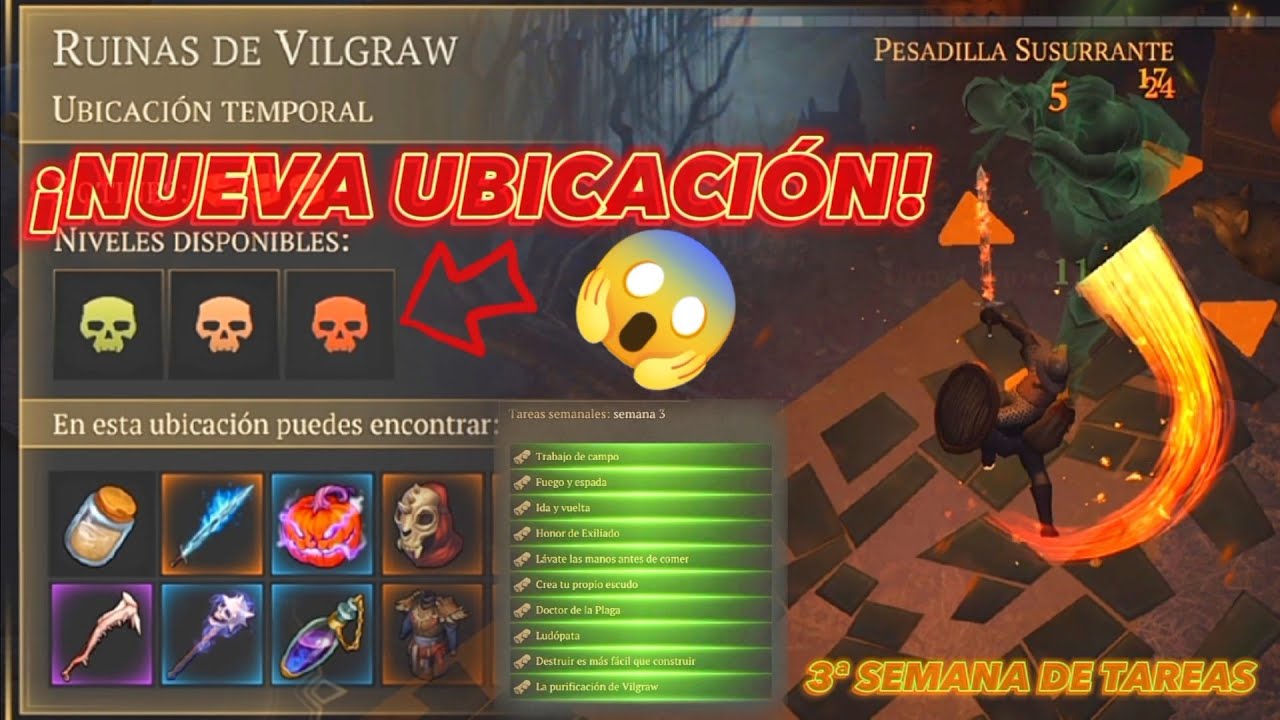 Grim Soul | ✅¡NUEVA UBICACIÓN!😃 Pesadilla Susurrante👻 (ruinas de vilgraw)🎃 | •GamePlay/En Español•