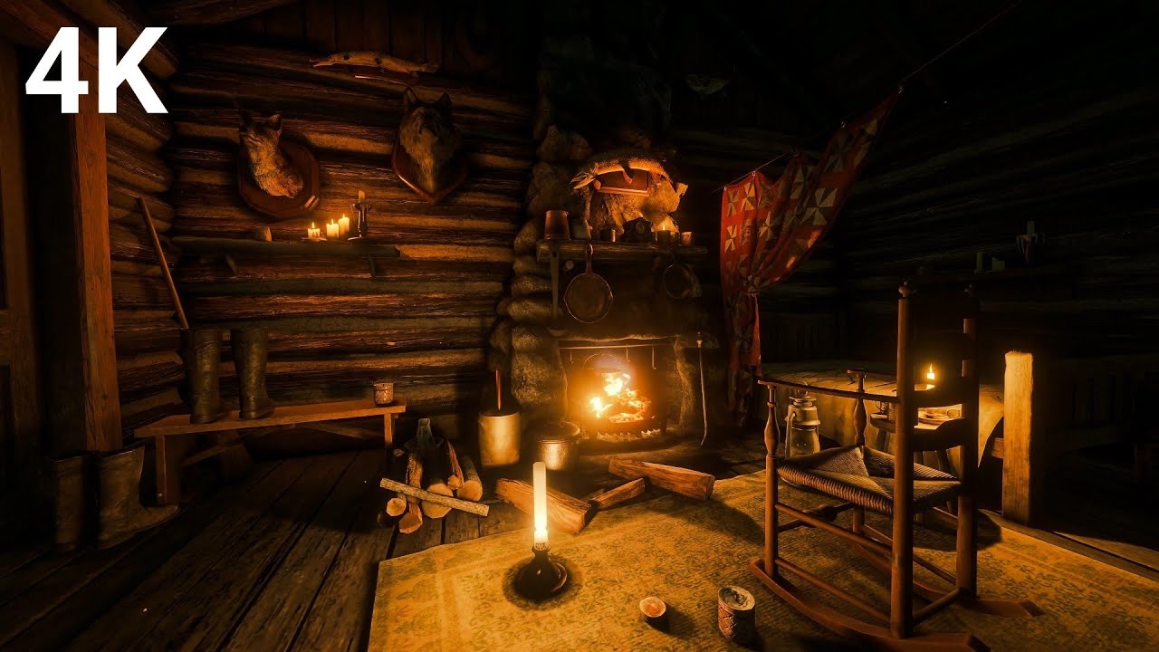 Peaceful Rain on a Wooden Cabin Roof  🌧️Rain & Thunder Sounds for Deep Sleep & Relaxation