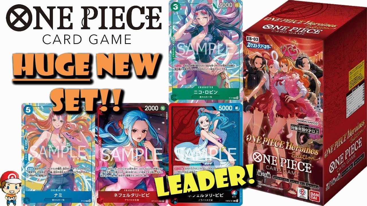 HUGE New One Piece TCG Revealed! EB-03 Heoine Edition! Vivi Leader! Heroine Cup (One Piece TCG News)