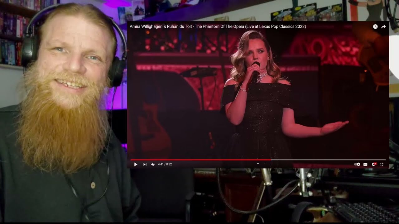 AMIRA  WILLIGHAGEN - Phantom Of The Opera REACTION | Metal Head DJ Reacts