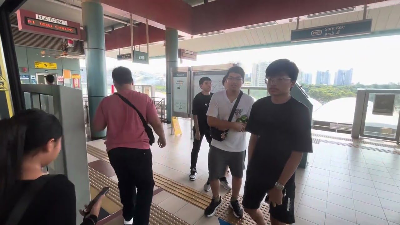 (MHI Crystal Mover C810D LRT Train) Singapore LRT & MRT train ride from Soo Teck to Punggol Coast