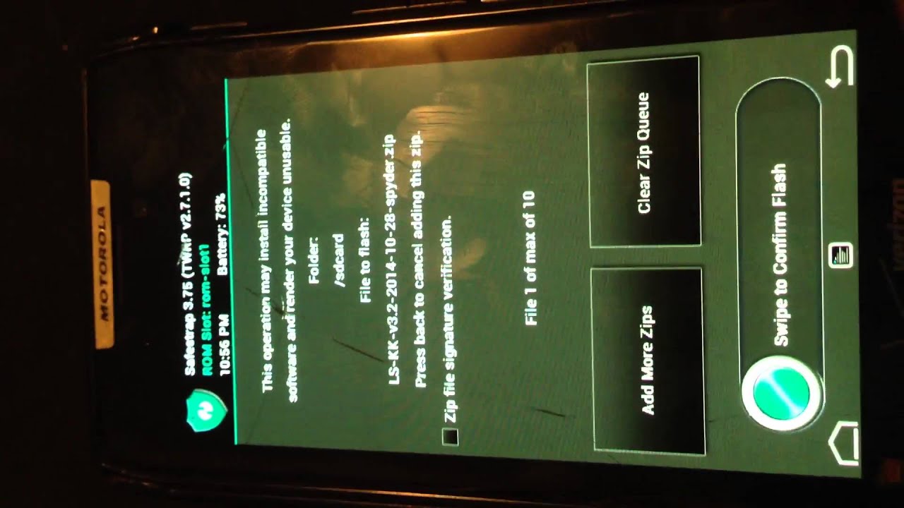 как прошить андроид 4.4.4 motorola xt912