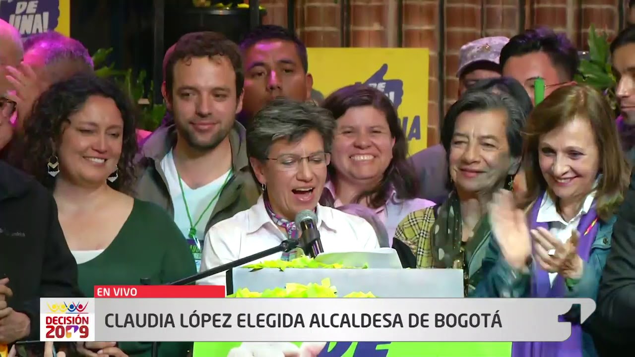 Así fue el emocionante primer discurso de Claudia López, la nueva alcaldesa electa de Bogotá