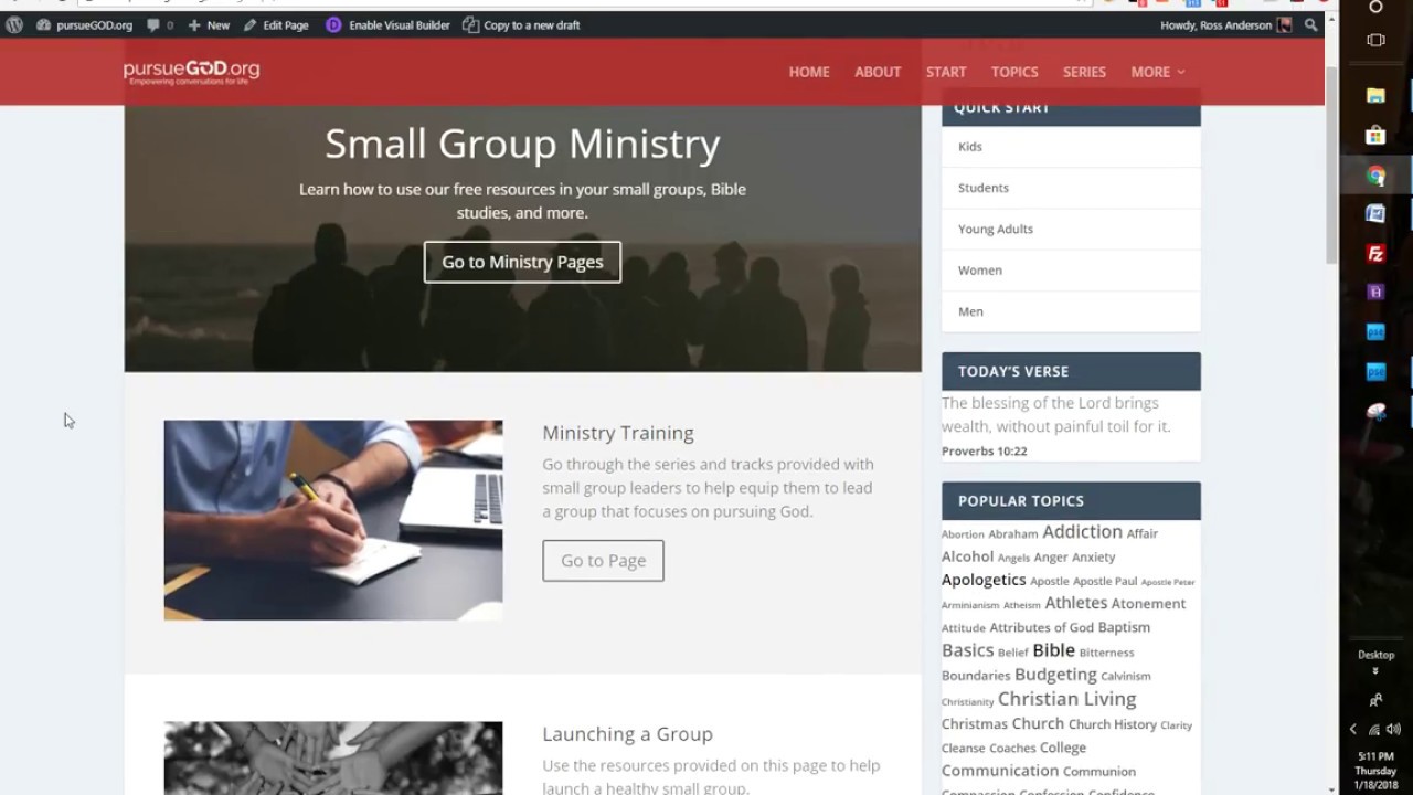 Small Group Resources at PursueGOD