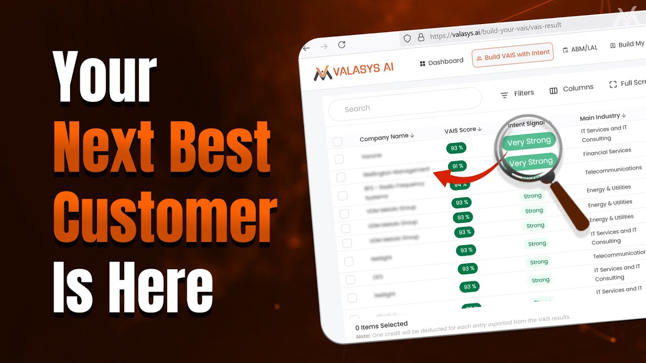 Valasys AI Score (VAIS) | Best Sales Intelligence Platform 2025