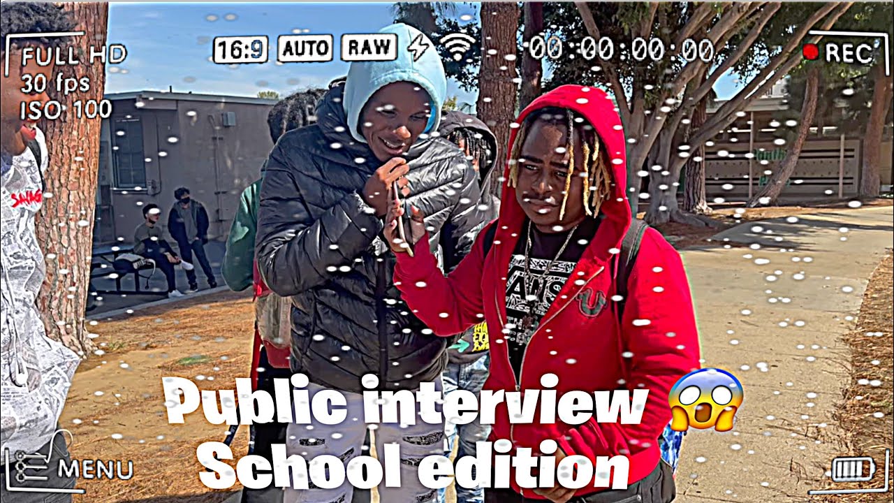 public interview 🎥  || Gardena High School 😱🫣