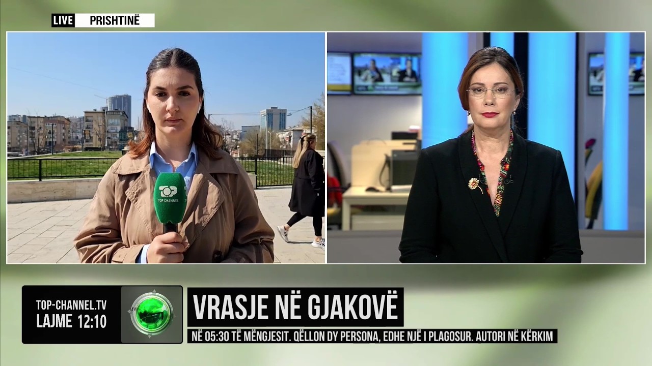 Top Channel/ Vrasje në Gjakovë! Qëllohen dy persona, edhe një i plagosur. Autori në kërkim