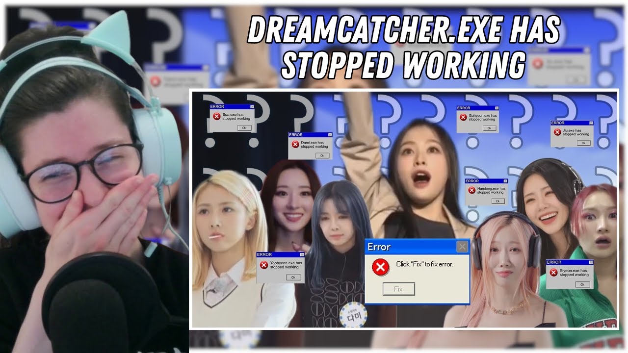 Reacting to 'Dreamcatcher.exe has stopped working' by @insomnicsy