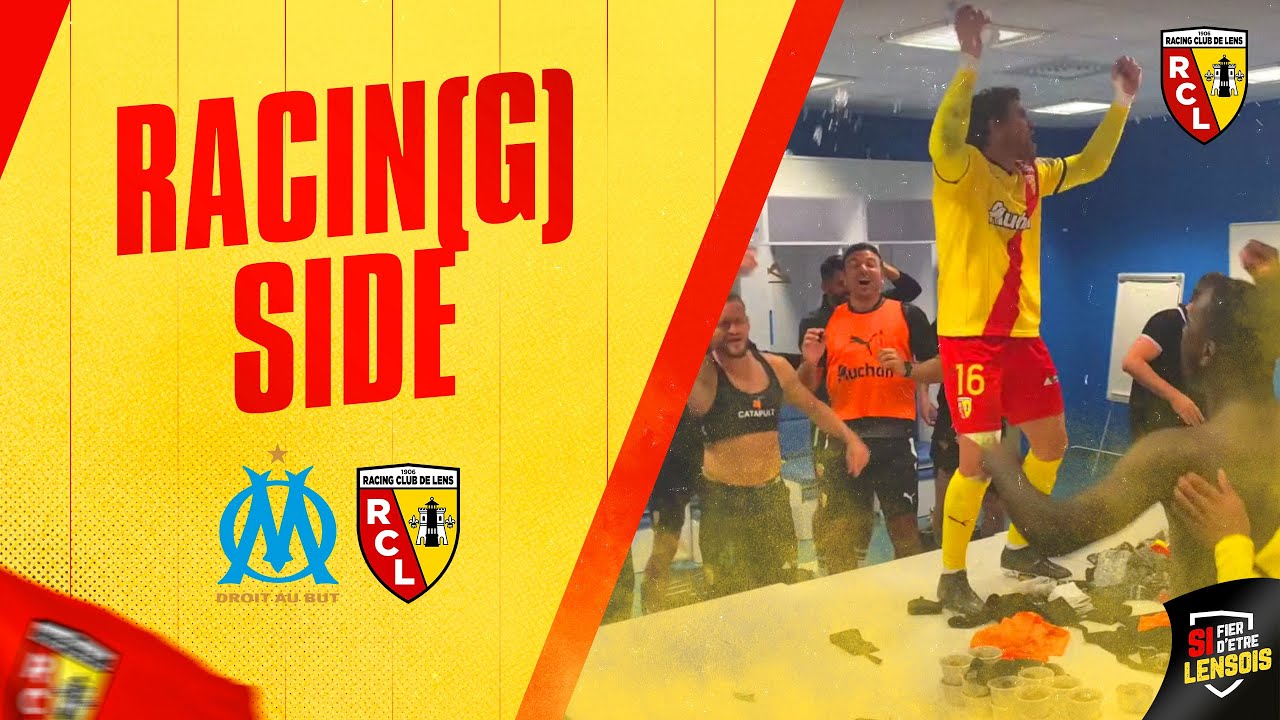 #Racingside #OMRCL La joie dans le vestiaire