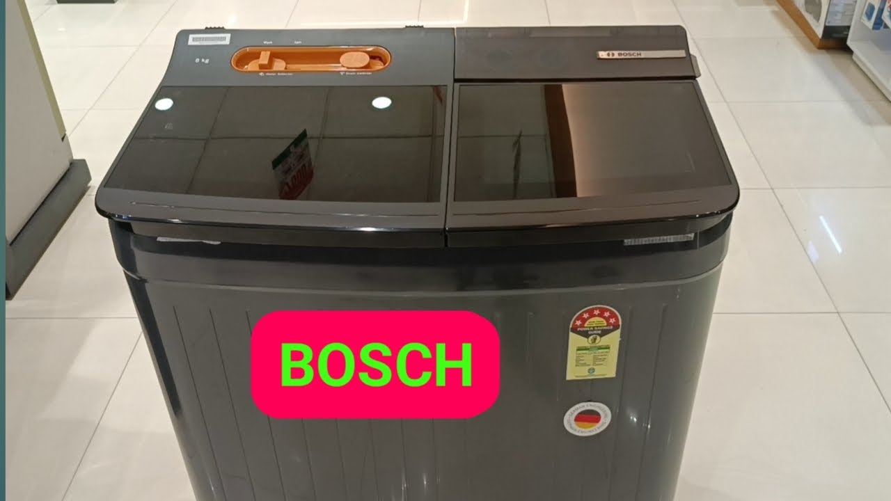 BOSCH SEMI AUTOMATIC WASHING MACHINE DEMO 8 KG / HOW TO USE REVIEW