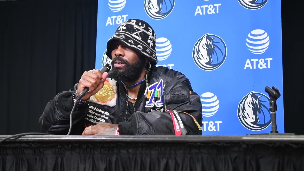 Dallas Mavs' Kyrie Irving Postgame Interview vs Miami Heat: April 10, 2024