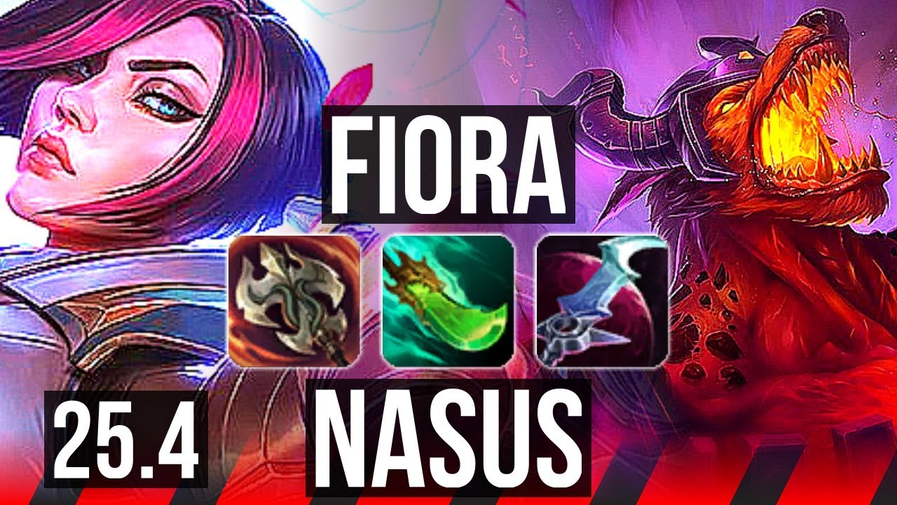 FIORA vs NASUS (TOP) | 7/1/6, Dominating | EUW Master | 25.4