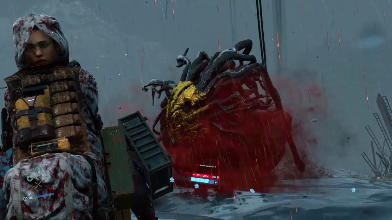 Death Stranding - Defeat the giant Lion BT Boss Fight | Chapter 5 MAMA