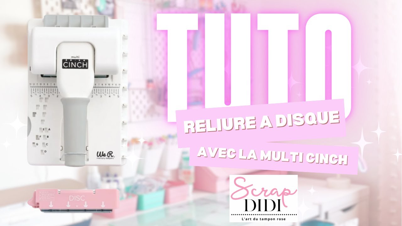 TUTO RELIURE À DISQUE AVEC LA MULTI CINCH MINIALBUM SCRAPDIDI #scrapbooking #minialbumscrap