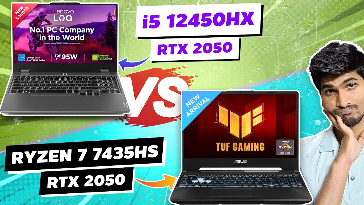 Lenovo LOQ i5-12450HX vs Asus TUF A15 Ryzen 7 7435HS | Best Budget RTX 2050 Gaming Laptop? 💰⚡🎮