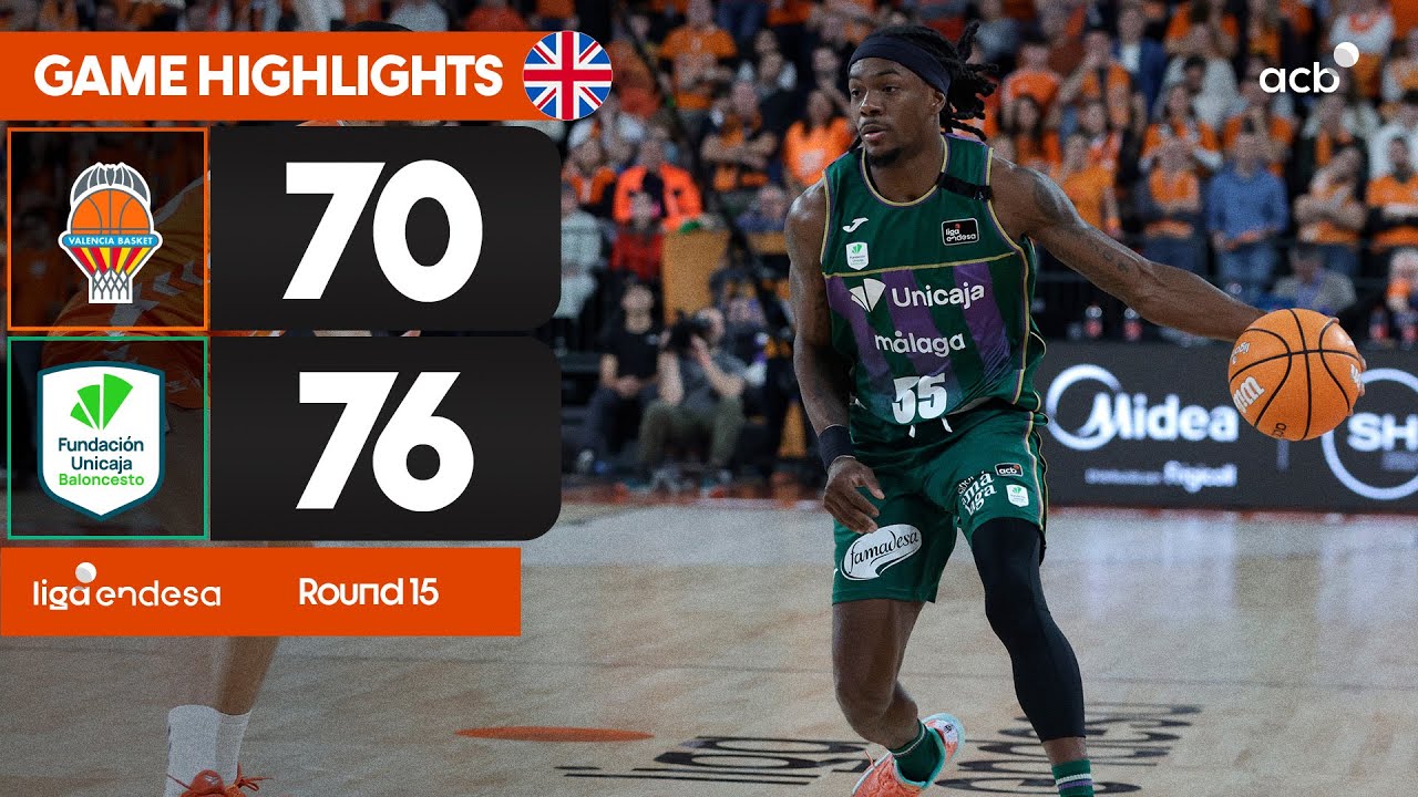 Valencia Basket - Unicaja (70-76) GAME HIGHLIGHTS | Liga Endesa 2025-26