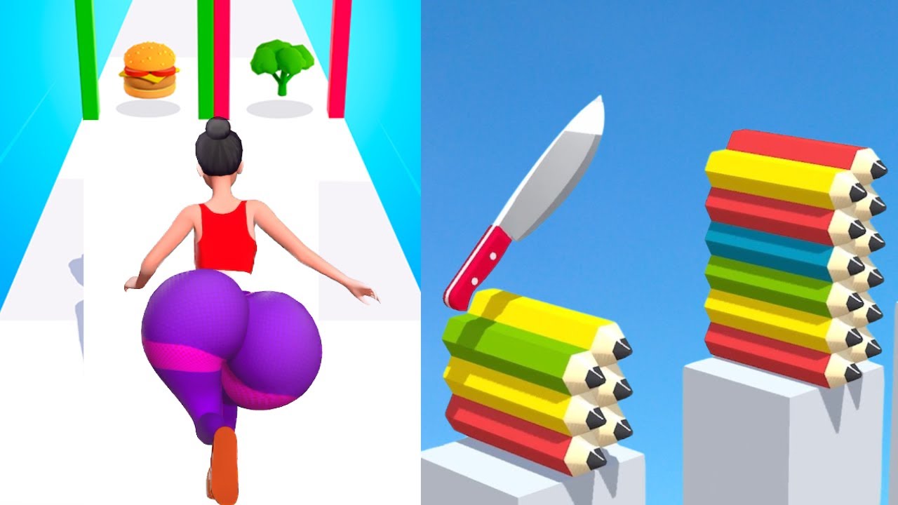 Work Race 3D VS Slice It All  - SpeedRun Gameplay Walkthrough (Android,iOS) NEW UPDATE Ep 1