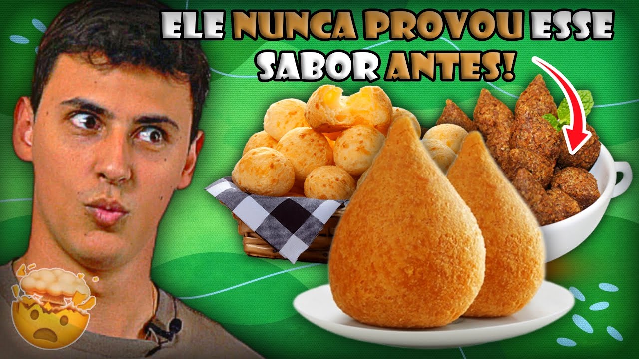 JOVENS ESPANHÓIS PROVANDO SALGADOS BRASILEIROS PELA PRIMEIRA VEZ! (COXINHA, PÃO DE QUEIJO, KIBE)
