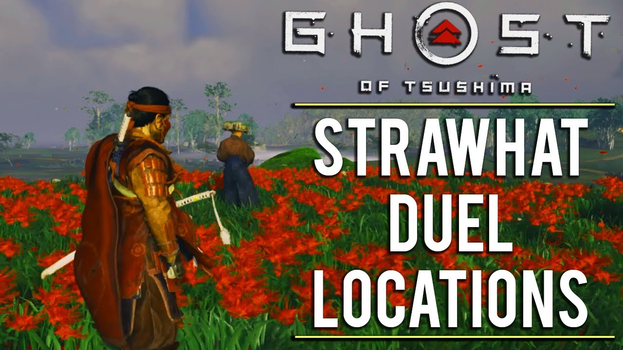 STRAW HAT DUEL LOCATIONS (SIX BLADES OF KOJIRO) | GHOST OF TSUSHIMA GAMEPLAY