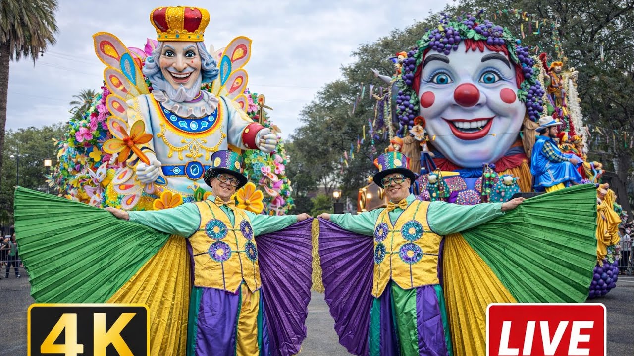 New Orleans Mardi Gras 2026: Full Parade in 4K LIVE