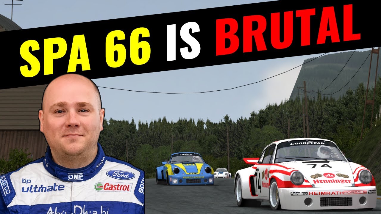 Spa 1966 Is Brutal… | 1-Hour GT Legends Endurance Race | Porsche RSR