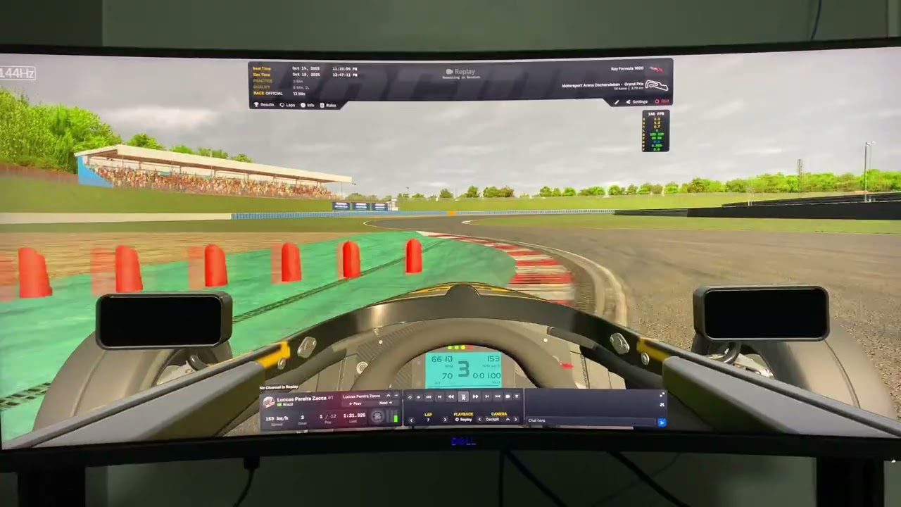 Iracing Ray FF1600 Fixed At Motorsport Arena Oschersleben Grand Prix hotlap in 1:31.2