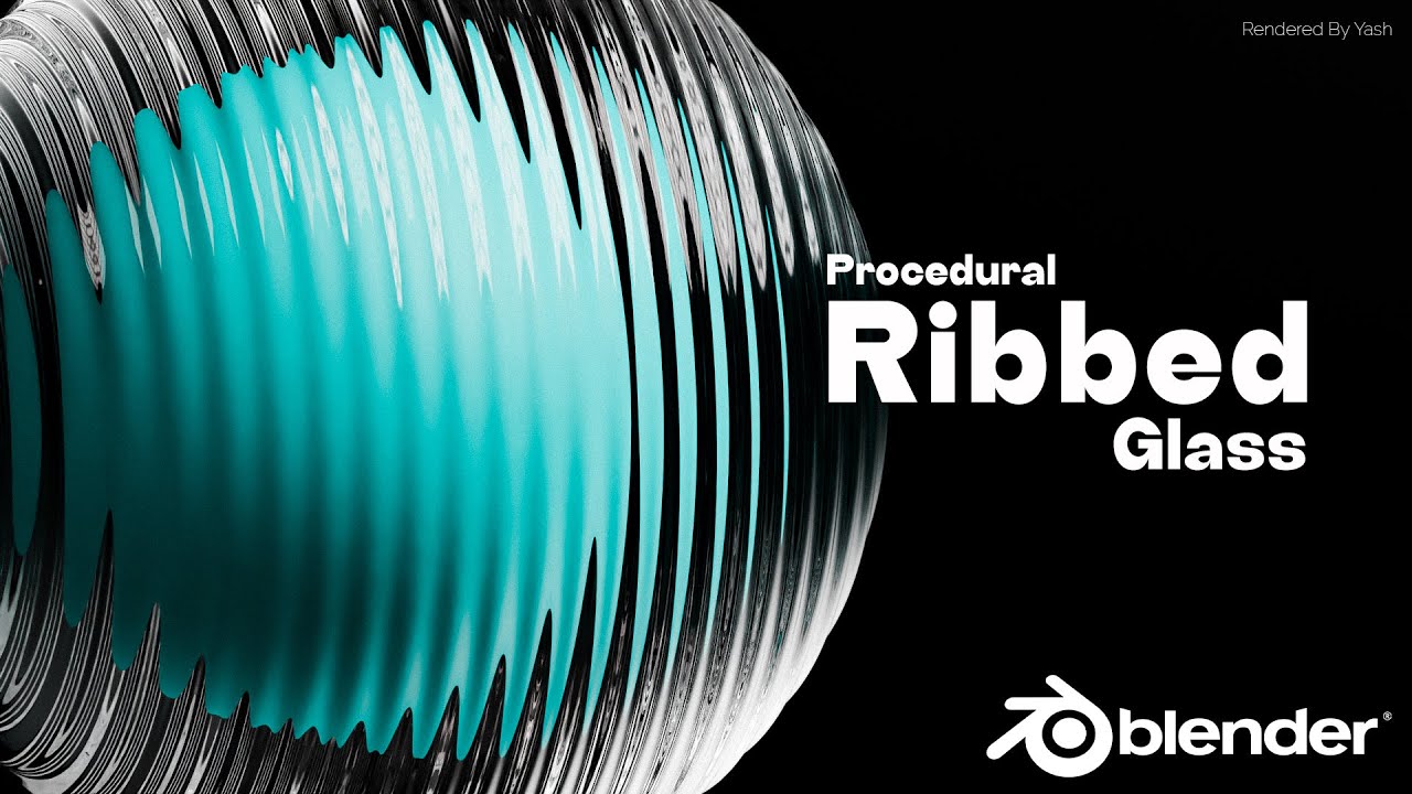 My First Tutorial :) | Procedural Ribbed Glass Shader | Blender 4.2